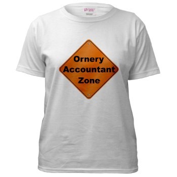 Ornery accountant t-shirt