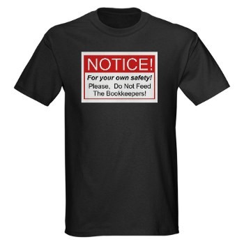 Funny bookkeeper t-shirt
