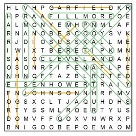 Word search game image.