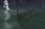 Viking ship artwork