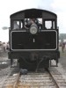 rear view of 0-4-0 steam locomotive