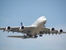 Airbus A380 flying into Oshkosh