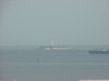 Fort Sumter from a distance.