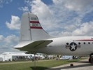Tail of C-54 aircraft