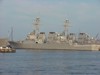 Side view of two Arleigh Burke AEGIS destroyers