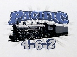 Pacific Locomotive graphic for gifts